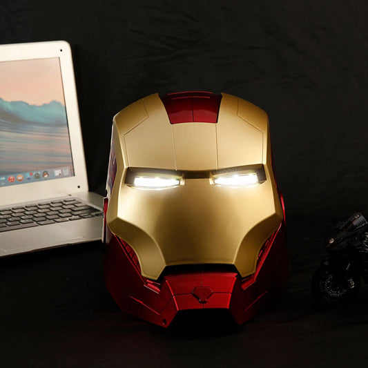 Marvel Avengers Iron Man Helmet – 1:1 LED Light-Up Cosplay Mask for Adults &amp; Kids