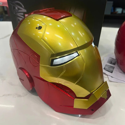 Marvel Comics Iron Man 1:1 Electric Wearable Helmet – Automatic Opening Mask for Adults