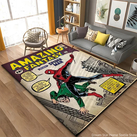 Disney Marvel Avengers Carpet – Large Decorative Rug &amp; Crawling Mat for Kids and Living Spaces