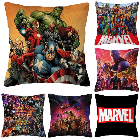 Marvel Throw Pillow Covers – Decorative Cushion Covers for Sofa &amp; Living Room Decor