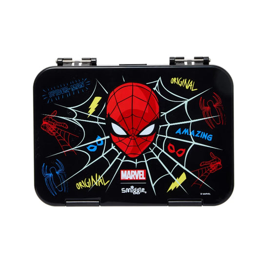 Smiggle Marvel Superhero Spider‑Man Children Stationery Set – Bag, Lunch Bag, Pencil Box &amp; Water Cup
