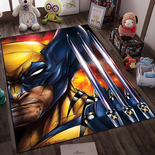 Marvel X-Men Wolverine Rugs – Non-Slip Floor Mats for Home &amp; Office Decor