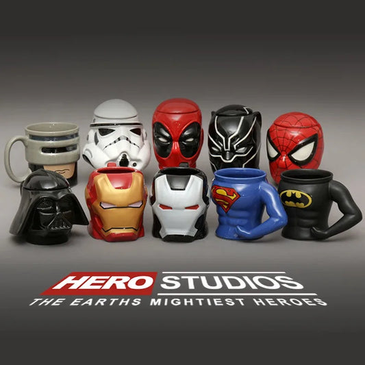Marvel Iron Man Ceramic Mug – Large Capacity Anime Coffee Cup for Kids &amp; Adults