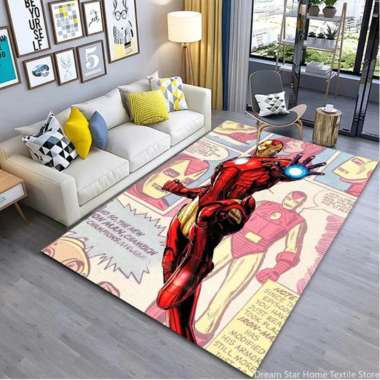 Disney Marvel Avengers Carpet – Large Decorative Rug &amp; Crawling Mat for Kids and Living Spaces