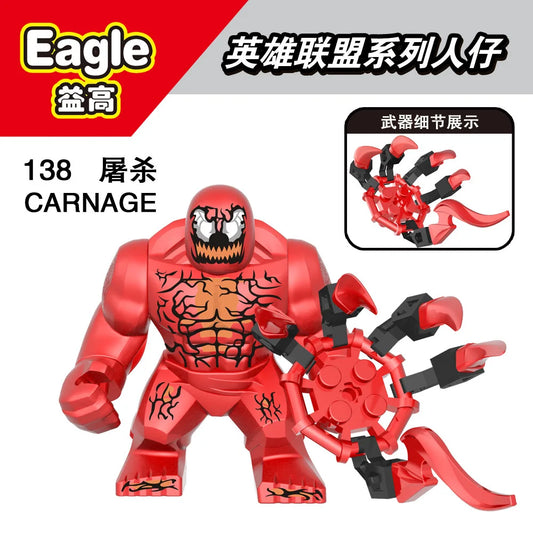 Marvel Superhero Lizard Mini Building Block Doll – Hulk &amp; Avenger Character Toy for Kids