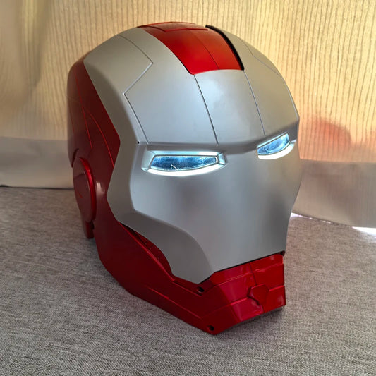 Marvel Avengers Iron Man Helmet – 1:1 LED Light-Up Cosplay Mask for Adults &amp; Kids