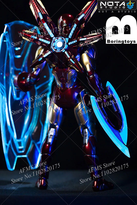 Born Toys Iron Man Combat Shield Accessory Kit – 1/12 Scale for MK85 6-Inch Action Figures