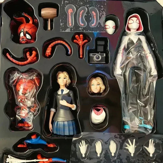 2024 Spider-Verse Action Figures – Gwen, Peter &amp; Miles Morales Anime Collectibles