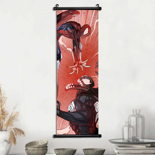 Marvel Silver Age Hanging Scroll Poster – Avengers Canvas Wall Art