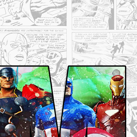 Personalized Avengers Name Word Art Print – Superhero Canvas Wall Poster