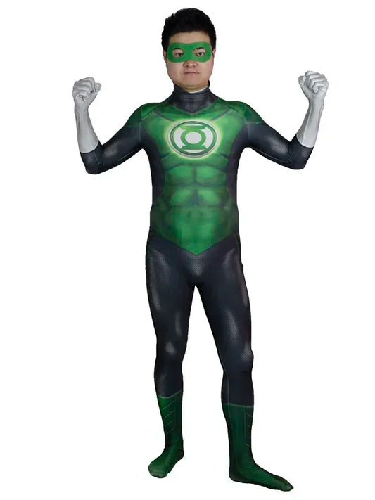 Green Lantern Cosplay Costume – Unisex Superhero Zentai Suit for Adults &amp; Teens