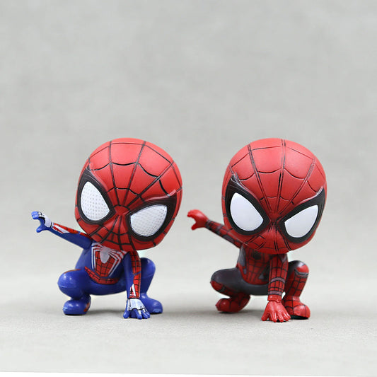 8cm Fight Spider-Man Figures – Mini Avengers Action Models for Kids &amp; Collectors