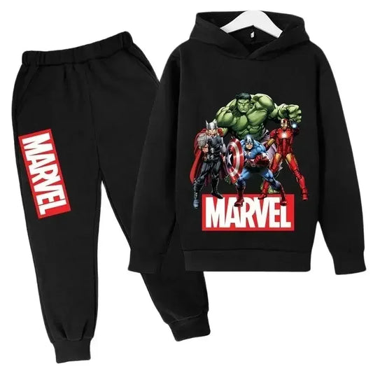 2025 Marvel Hulk Superhero Kids Hoodie &amp; Pants Set – Spring/Autumn Tracksuit for Boys &amp; Girls