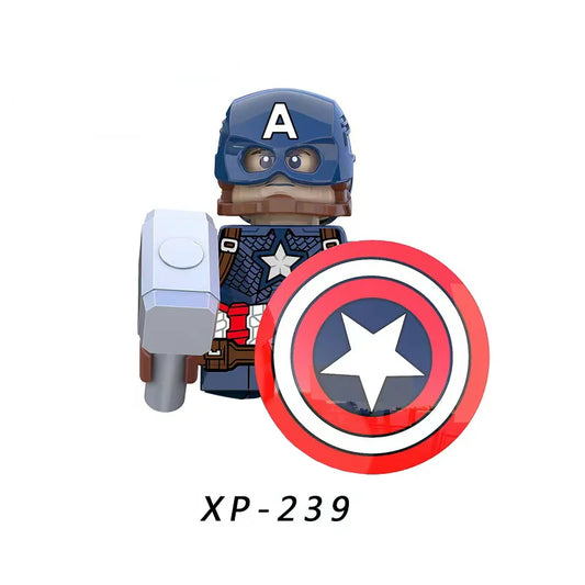 Marvel Iron Man &amp; Captain America Mini Building Blocks – Classic Superhero Brick Toys for Kids
