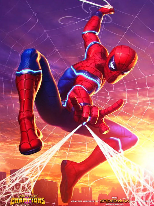 Marvel Spider-Man DIY Diamond Painting Kit – Superhero Rhinestone Mosaic Craft