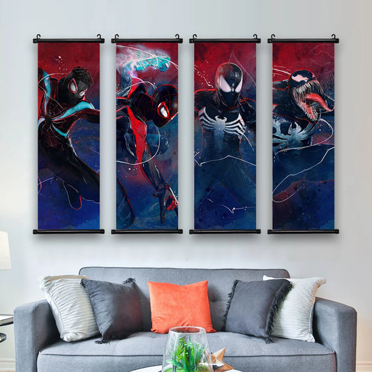 Marvel Spider-Man 2 Game Room Canvas Art – Hanging Scroll Poster for Home Decoration