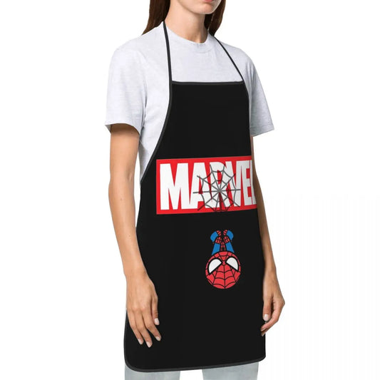 Marvel Spider-Man Cooking Apron – Oil &amp; Water-Resistant Kitchen BBQ Grilling Apron