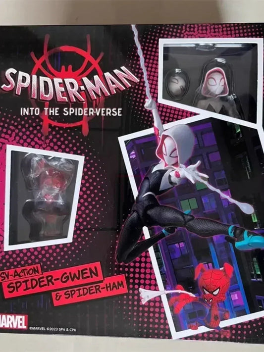 2024 Spider-Verse Action Figures – Gwen, Peter &amp; Miles Morales Anime Collectibles