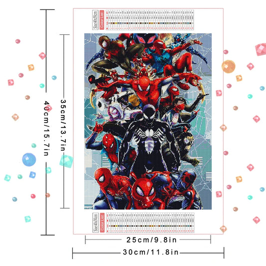 Disney Marvel Spiderman Full Diamond Painting – 5D DIY Avengers Hero Embroidery Art Kit