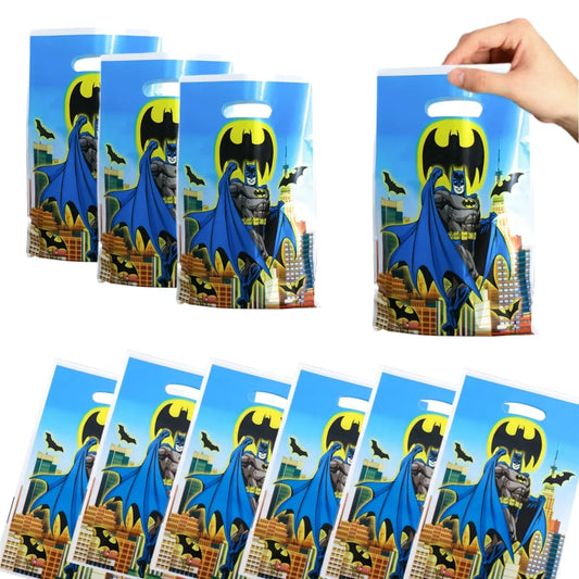 Batman Superhero Gift Bags – Birthday Party Favor Candy Bags for Kids