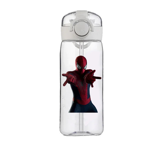 400ML New Marvel Water Cup Large Capacity Food Grade Plastic Heat Resistant Kettle Cartoon Spider-Man Boy Girl Student Cup Gift