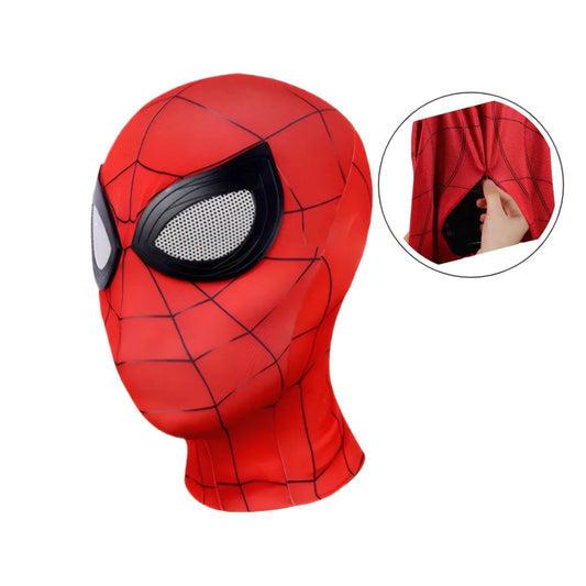 Zipper-Style Spider-Man Mask – Miles Morales Superhero Cosplay Costume Prop