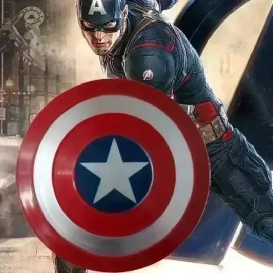 Captain America Metal Shield &amp; Thor Foam Hammer – Halloween Props &amp; Home Decor