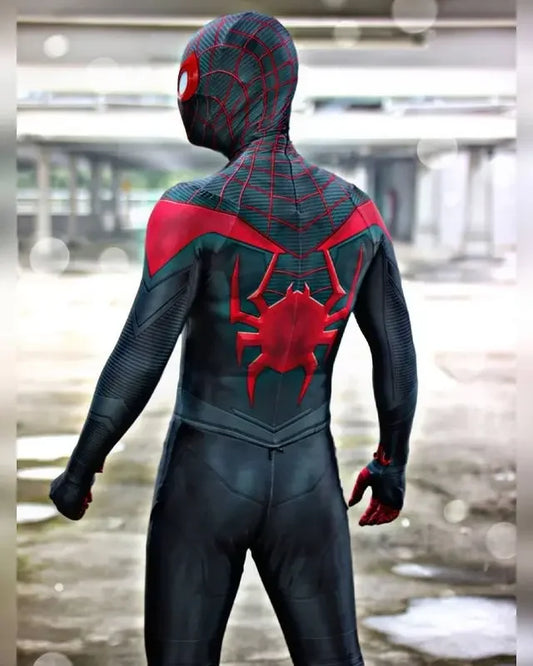 Miles Morales &amp; Peter Parker PS5 Spider-Man Cosplay Costume – Adult Halloween Zentai Suit