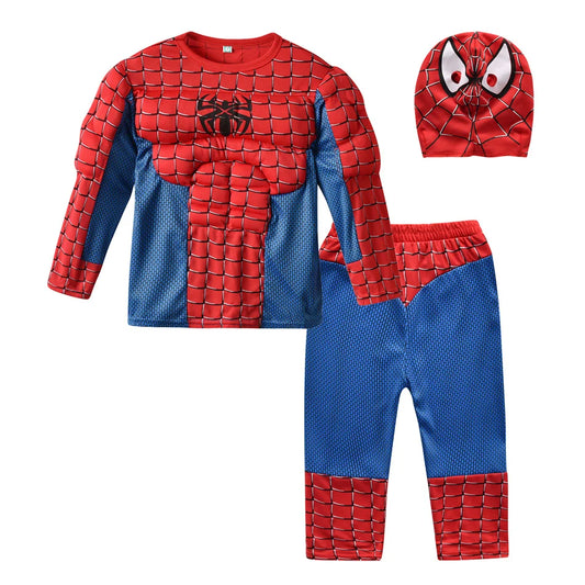 Marvel Heroic Cosplay Costume Sets – Spider-Man, Hulk, Captain America Outfits for Kids