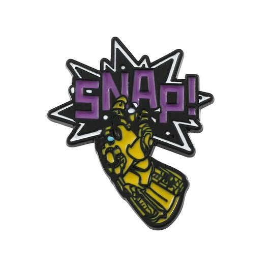 Marvel Avengers Thanos Brooches Badge Brooch Fashion Classics for Jacket Bag Enamel Pins Accessories for Fans Gifts