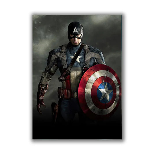 MINISO Marvel Superheroes Canvas Poster – Avengers Wall Art for Home &amp; Bedroom Décor