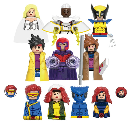Avengers Anime Mini Action Figures – Professor X, Clea, Wanda, Soldier Boy Building Block Set