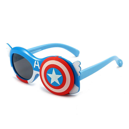 Marvel Captain America Flip Cover Sunglasses – Superhero Style for Kids