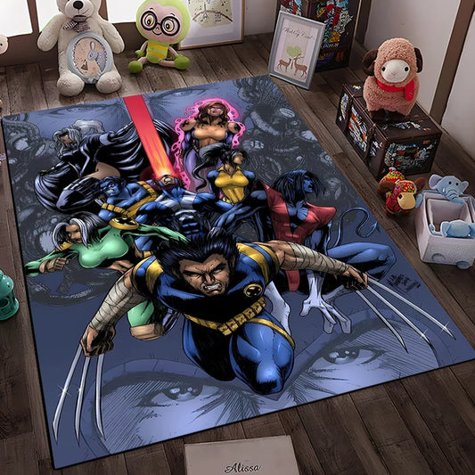 Marvel X-Men Wolverine Rugs – Non-Slip Floor Mats for Home &amp; Office Decor