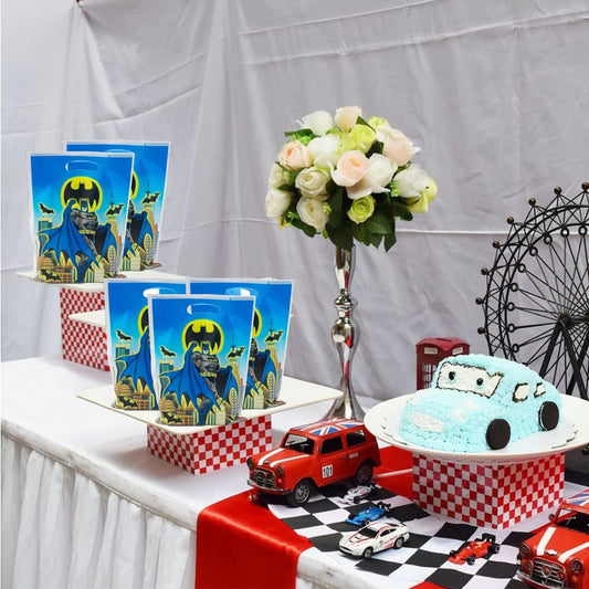 Batman Superhero Gift Bags – Birthday Party Favor Candy Bags for Kids