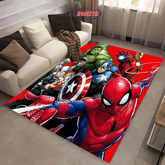 Marvel Avengers Carpet – Non-Slip Washable Area Rug for Living Room, Bedroom, or Kids' Room