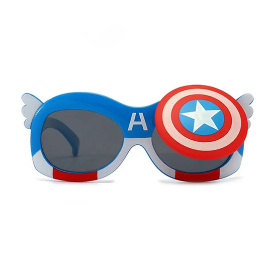 Marvel Captain America Flip Cover Sunglasses – Superhero Style for Kids