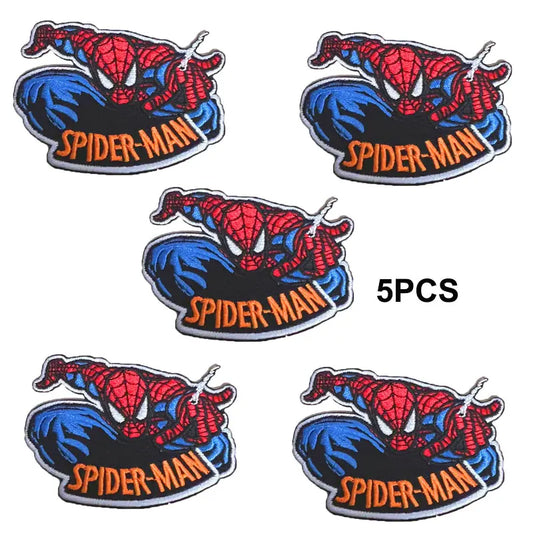 Marvel Spider-Man Embroidery Patch – DIY Iron-On Superhero Decal for Clothing &amp; Accessories