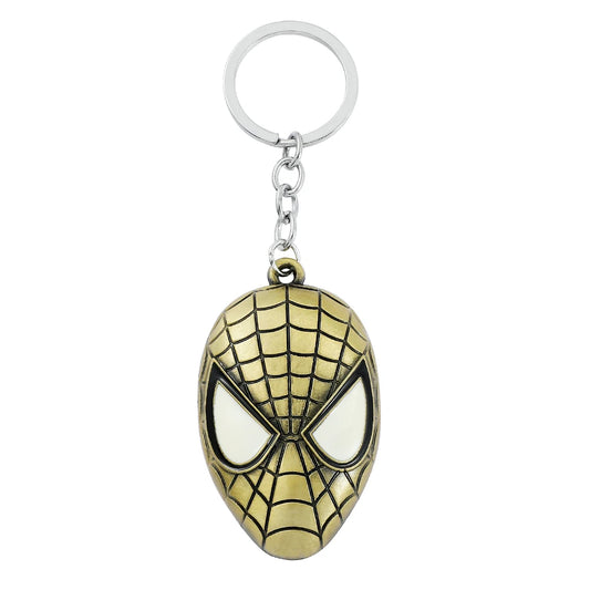 Marvel Spider-Man Keychain – Alloy Spider Mask Keyring for Fans &amp; Collectors