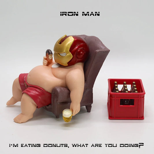 12cm The Avengers Iron Man Fat Boy Figure – Cute Anime Action Collection Toy